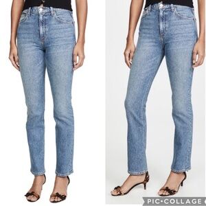 Reformation 30x31 Ultra High Rise Straight Liza Jean retro 0638